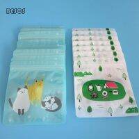 House Cat Blue White Color Lovely Catoon Pattern Gift Little Package Mini Towel Sock UnderWear Panties Self Sealing Bag D004G Food Storage  Dispensers