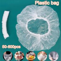 50-600pcs Disposable Plastic Bag Wrap Elastic Food Lids For Fruit Bowls Cups Caps Storage Kitchen Fresh Keeping Saver Bag