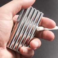 【CW】▦✵♘  New 1pcs Mens with Porket Size for 10/ 20pcs Metal corrugated Design