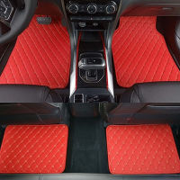 Universal leather car floor mats for Fiat All Models Ottimo 500 Panda Punto palio Linea Sedici Viaggio vo Freemont styling