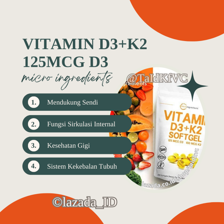 LCitrulline Spirulina Chlorella Magnesium Glycinate Vitamin D3K2 K2 E