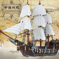 Compatible with LEGO Pirates of the Caribbean series imperial battleship 10210 childrens assembly Chinese building block toy 22001