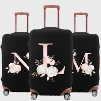 Rose Pink Luggage Covers Elasticity Dust Cover Scratch Resistant Protective Cover Removeable Suitable for 18-32 Inch Travel Set