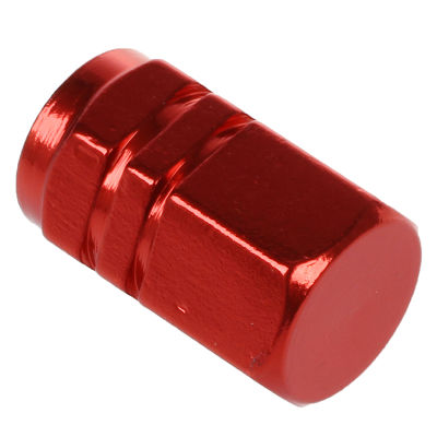 4 Pcs Hexagon Alloy 7mm Thread Car Tyre Tire Valve Stem Caps Covers Burgundy