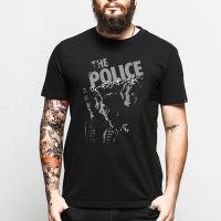 Heavy Metal The Police Band T Shirt Mens Print Fitness Tshirt Black Loose Cotton Tshirt Gildan