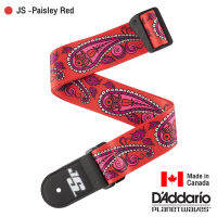 DAddario® สายสะพายกีตาร์ กว้าง 2 นิ้ว ลวดลายศิลปะ ออกแบบโดย โจ สตรานี (Joe Satrani Woven Guitar Strap) // Made in Canada