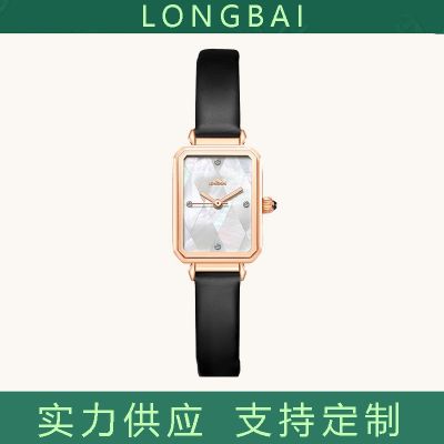 Lola ling fritillaria white rose brand students female table contracted square dial quartz watch wholesale watches