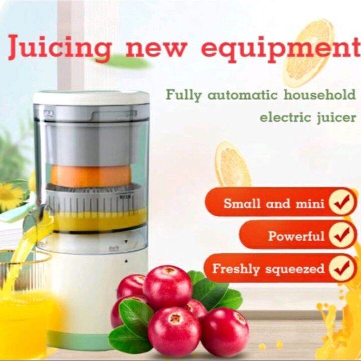 Migecon Electric Wireless Citrus Juicer Portable Orange Squeezer with
