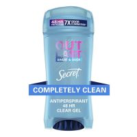Secret COMPLETE CLEAN โรลออน Antiperspirant and Deodorant 48 HR Clear Gel.