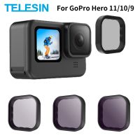 ND8 ND16 ND32ฟิลเตอร์ CPL สำหรับ Gopro 11 10 9กรอบอลูมิเนียมอัลลอยสำหรับ Gopro Hero 9 10 Black ND CPL Essoreis