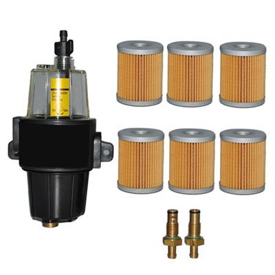 7Pcs UF10K Fuel Filter Water Separator Assembly with Bowl Parts for Yamaha Suzuki Tohatsu Mercury