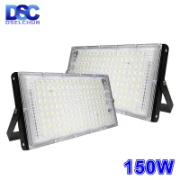 124pcslot 150W Led Floodlight 220V Outdoor Garden Flood Light Spotlight Focos LED Reflector Street Lamp Landscape Lighting