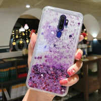 เคสโทรศัพท์สำหรับ OPPO A5 A9 2020,เคสซิลิโคน TPU ใสแวววาวทรายไหลกลิตเตอร์แวววาว