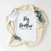 [In stock]insbig little brother sister คอกลมพิมพ์ลายทรงหลวมสำหรับพี่น้องแม่ลูกชุดฤดูร้อน