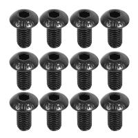 Button M5 x 10mm Hex Head Screw Cap Black 50