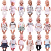 Lovely White Series Doll Accessories Clothes Swimwear Mini Bow Dress For 43Cm Rebirth Doll 18Inch Baby Doll DIY Toy Gifts