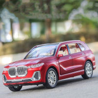 X7 BMW แบบรถโลหะผสมมีไฟและเสียงประกอบรถ Diecast ของเล่นสำหรับเด็กผู้ชายของขวัญวันเกิด Kids Toys คอลเลกชันรถ