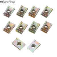 mtsooning 10pcs 6mm M6 Tread Panel Spire Nut Fairing Clip Fastener Speed Zinc Mounting Clamp for VW