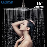 QSR STORE ULGKSD Shower Head 8/10/12 Inch Luxury Ultrathin Rainfall Stainless Steel Chrome Nickel Bathroom Faucet Accessories