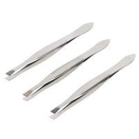 ✕✗▲  2pcs Eyebrow Tweezer Trimmer Facial Hair Remover Slanted Makeup Tools