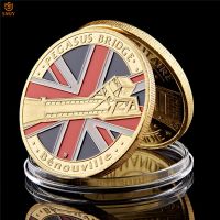 WW II British Airborne Army Landing Gold Souvenirs Coins WW2 D-Day Normandy Military Challenge Token Coin Collectible Badge Gift