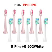 (แปรงสีฟันไฟฟ้า Es) หัวแปรงปรับให้เข้ากับ HX3 Philips/HX6/HX9ชุดหัวแปรงสีฟันไฟฟ้าแบบนุ่มดูปองท์หัวฉีดบรรจุสูญญากาศ