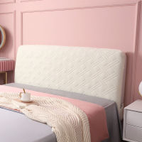 【2023】Modern Thicken Headboard Cover Soft Plush Quilted Velvet Bed Head Cover Solid Color Washable Furniture Bed Dust Protector Cover