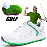 Mens Golf Shoes Professional Outdoor Sports Waterproof Non-Slip Golf Training Shoes