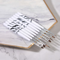 KADS ลายเล็บชุดปากกาเล็บ Liner ชุดแปรงเล็บปากกา Professional Salon เครื่องมือ8 Pcs 1 Set