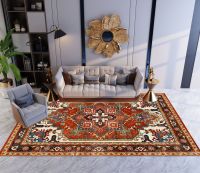 Moroccan Floor Mat Large Area Decoration Home Nordic Retro Ethnic Style Living Room Printed Car Bedroom Bedside Car