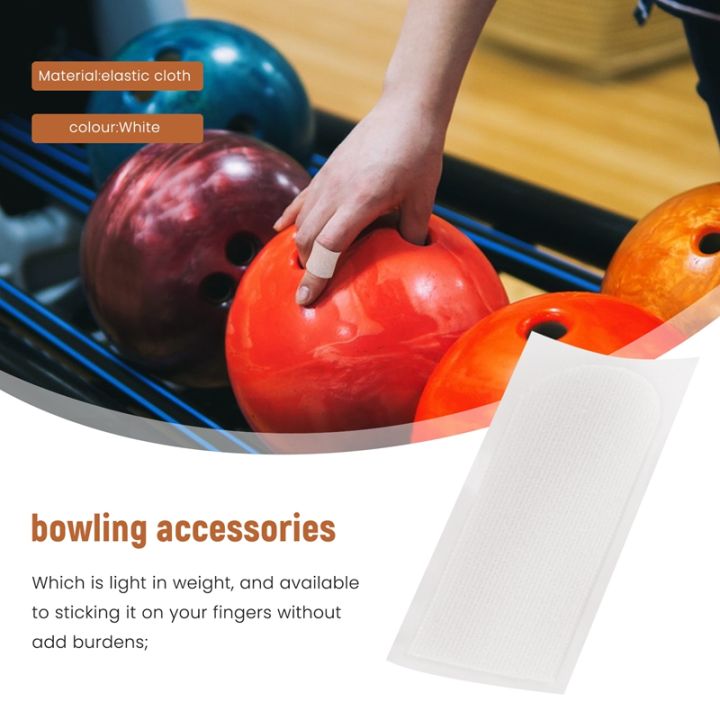 160-pieces-bowling-thumb-tape-bowling-finger-tape-protective-bowling-tape-white-elastic-patch-bowling-accessories