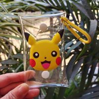 ▤ Pokemon Kids Cartoon Coin Purse Pikachu Pokeball Transparent Coin Key Storage Bag PVC Wallet Portable Card Holder Clutch