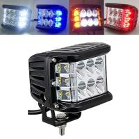 1PC Car 12 Leds Bar 4Inch 45W Led Driving Fog Lamp Off-road LED Work Light Side Shooter Styling Rescue Flash Light For Truck SUV