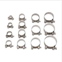 29-67mm 304 Stainless Steel Accessories Motorcycle Exhaust Pipe Clamp Hose Hoop Adjustment Muffler For Slip-on Type Muffler Haberdashery