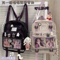 [กระเป๋าแฟชั่นร้อน688] Itabag-Mochila Japonesa Para Estudiante De Secundaria Bolso Escolar De Bolsillo Transparente Estilo Ita Harajolera