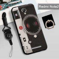 ฝามีที่ถือวงแหวนและเชือกโทรศัพท์ทำจากคลุมทั้งหมดพิมพ์ลาย Redmi Note 2เคสสำหรับ Xiaomi นุ่มและกล่อง