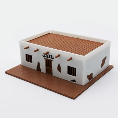 Outland Models Old West Jail 1:87 HO Scale Scenery Building