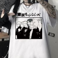 【คุณภาพสูง】2021 เสื้อยืดลําลองสําหรับผู้ชาย Unisex แขนสั้นลาย Tokyo Revengers