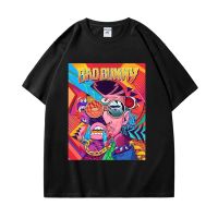 Bad Bunny print Pure Cotton T Shirts Hip Hop Casual short sleeve T-shirt summer fashion O-neck Oversized Tees Unisex streetwear