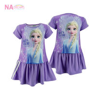 Disney Frozen ชุดกระโปรงเด็กหญิง 3 - 5 ปี ชุดเดรส เด็กผู้หญิง โฟรเซ่น Frozen จาก NADreams ชุดกระโปรง เดรส