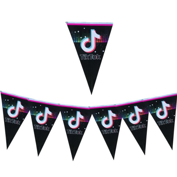 music-tik-video-happy-birthday-party-balloon-decoration-tablecloth-disposable-tableware-set-plate-cup-banner-baby-shower