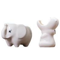 Ceramic Animal Succulent Planter Pots Cute Hippo Succulent Planter Pot Hippo Elephant Bonsai Holder Pot for Indoor Plants high quality