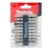 MAKITA ชุดดอกไขควงหัวแฉกPH2 2 ด้าน 17มม.  10ตัว/แผง รุ่น D-31740  (ของแท้100%)  ดอกไขควงที่ช่างส่วนใหญ่เลือกซื้อ!!