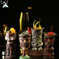 【High-end cups】บาร์โป๊กเกอร์ Tiki แก้วสร้างสรรค์ฮาวายเซรามิก Tiki แก้วส่วนบุคคลค๊อกเทลถ้วยผีดิบถ้วยพอร์ซเลนเบียร์แก้วไวน์ถ้วยบาร์เครื่องมือ