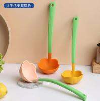 HomeTag ทัพพีซิลิโคนสำหรับตักซุป รูปร่างดอกไม้ น่ารัก ซิลิโคน 3สี Flower Silicone Soup Ladle