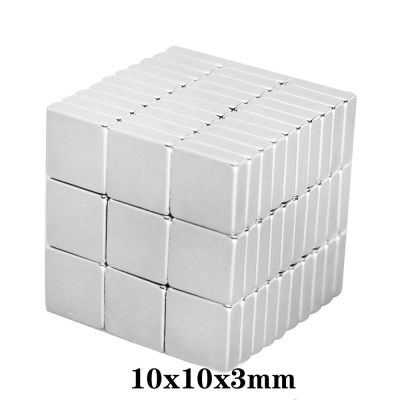 10 200pcs 10x10x3 mm Quadrate Powerful Magnets 10x10mm Neodymium Magnetic N35 10x10x3mm Block Strong Magnet 10x10x3 mm