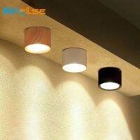 ZZOOI Nordic Wood COB Ceiling Light 5W 12W LED Wire Hanging Lamps Khelse Bedroom Kitchen Spot Lamp Bar Clothing Stores Aisle Light