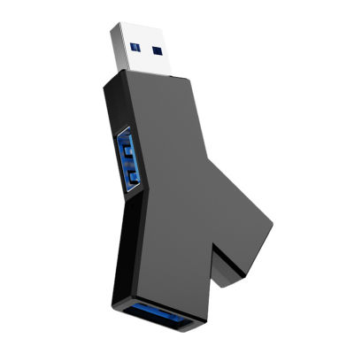 Yeqinhuia USB HUB Y-Shaped Multi-Port Expansion Plug And Play การถ่ายโอนข้อมูล5Gbps แบบพลักแอนด์เพลย์ไร้สาย3 In 1 USB 3.0 HUB Adapter อุปกรณ์เสริมคอมพิวเตอร์ฮับไร้สายขนาดเล็ก