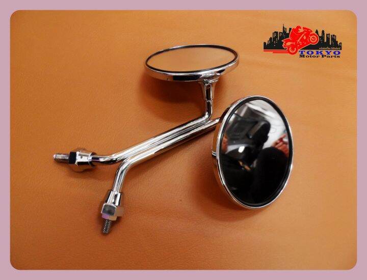 suzuki-rc80-rc100-8-mm-lh-amp-rh-side-mirror-set-chrome-กระจกมองหลังย่อ-เกลียว-8-มม-suzuki-rc80-rc100-ชุบโครเมี่ยม-สินค้าคุณภาพดี