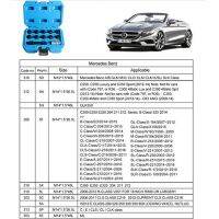 【สำหรับ BENZ】AUTOOL 12ชิ้นยานยนต์ป้องกันการโจรกรรมล็อคล้อดึงถั่วกำจัดชุดการติดตั้งและกำจัดซ็อกเก็ตชุดเครื่องมือเข้ากันได้สำหรับ Benz